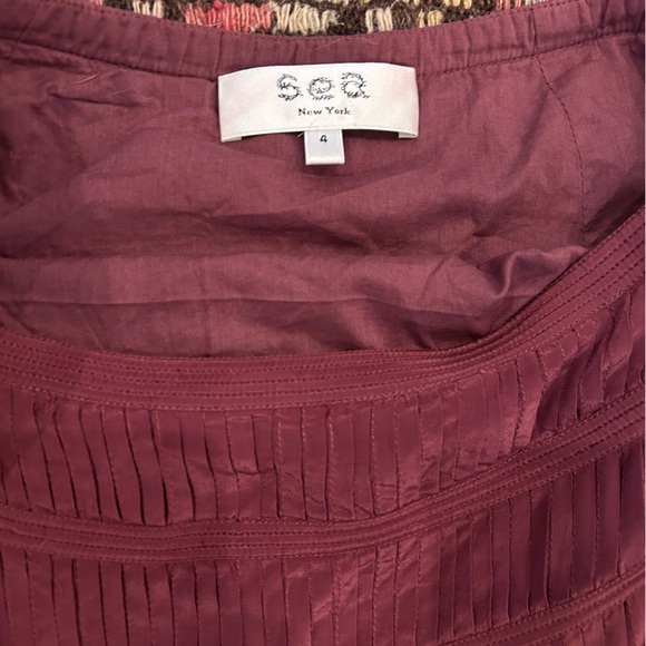 Sea NY Hemingway Micro-pleat Viscose Midi Skirt size 4 - Picture 4 of 5